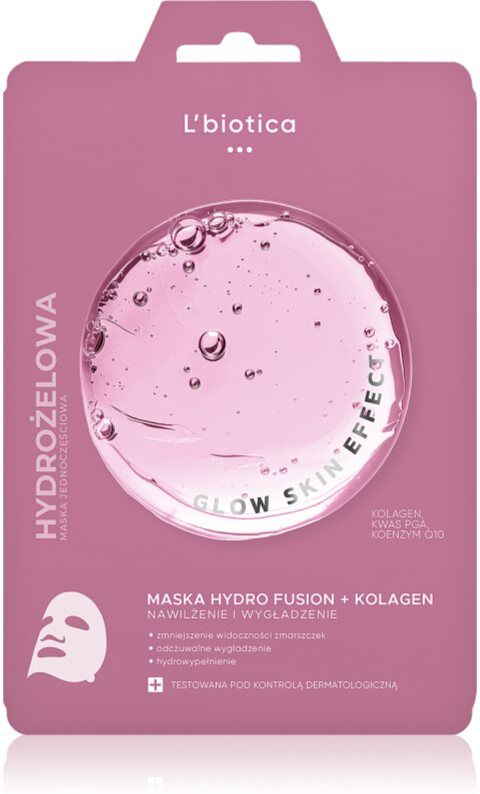 L’biotica PGA Hydro Fusion + Collagen Intensive Hydrogel Mask with smoothing effect 1 pc