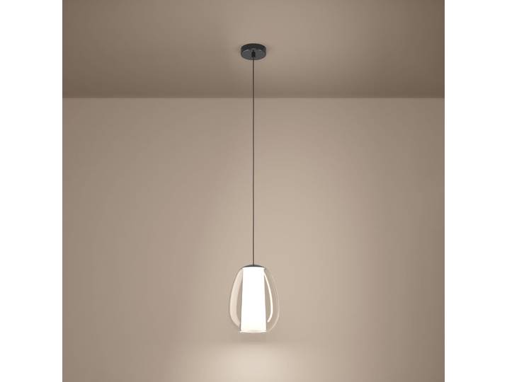 Suspension LED Menorca, nickel, Ø 22 cm CCT - Stars of Light - Salon / séjour - Moderne - Verre - À ampoule unique