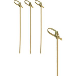 Papstar Holzspieße pure Knoten, Fingerfood-Spieße, 6 cm, Bambus, 250 Stück