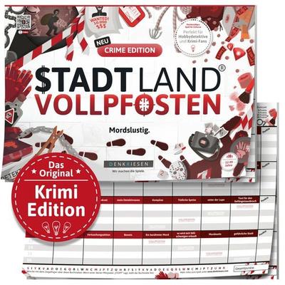 DENKRIESEN - STADT LAND VOLLPFOSTEN® - CRIME EDITION 'Mordslustig.' - A4