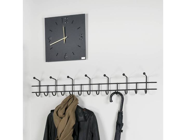 home24 Wandkapstok Honaker 119cm zwart