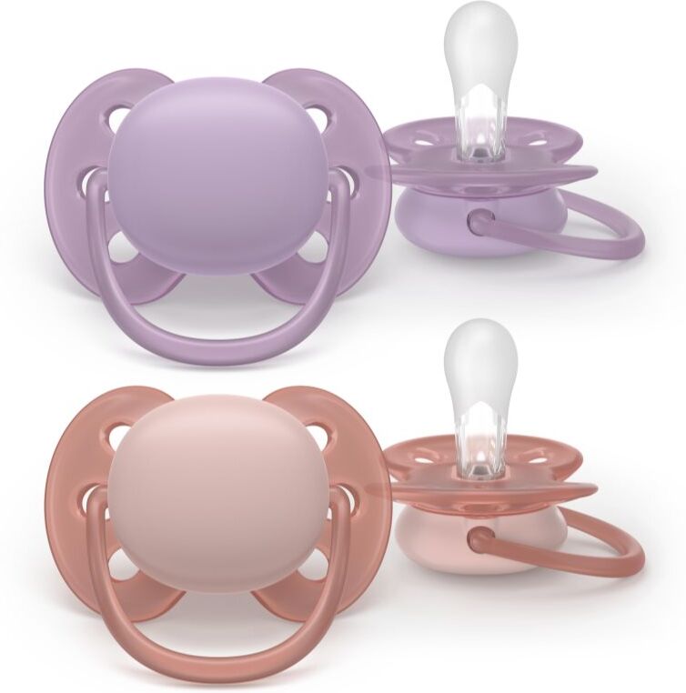 Philips Avent Ultrasoft SCF091/43 6-18 m tétine Girl 2 pcs