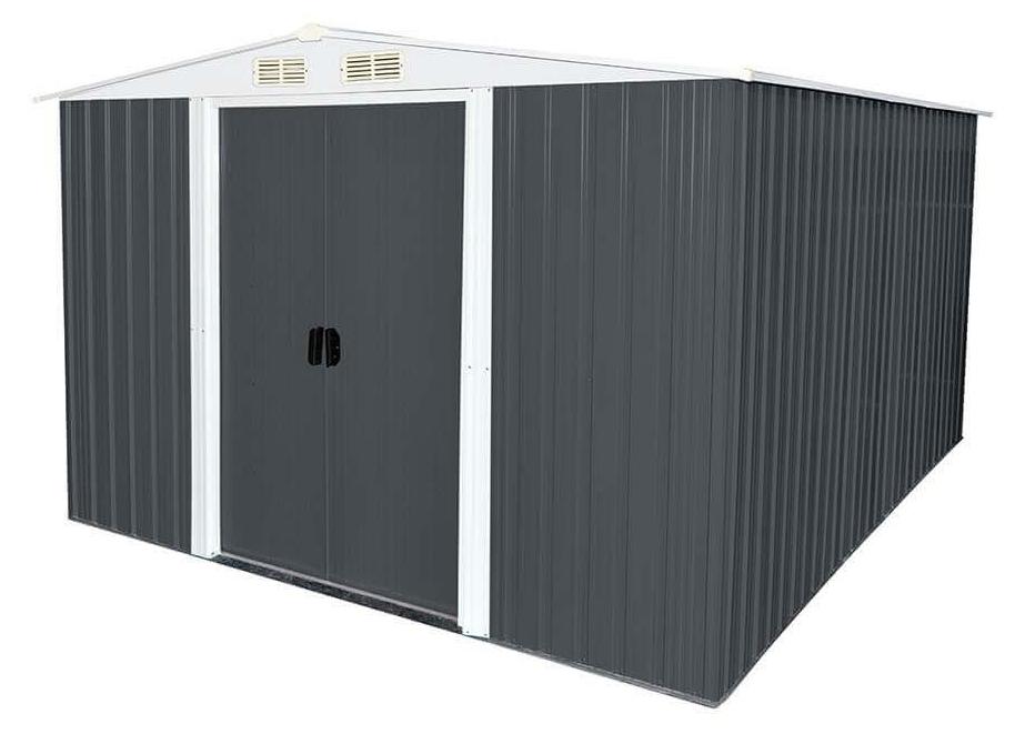 HOME DELUXE - Geräteschuppen BOHIO - Größe: XXL - Maße 257 x 313 x 178 cm, Raumfläche 7,9 m², inkl. Fundament I Gerätehaus Gartenschuppen Gartenschrank