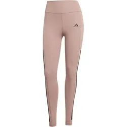 ADIDAS Damen Tight Optime 3-Streifen Full-Length, Größe L in Rot Rot