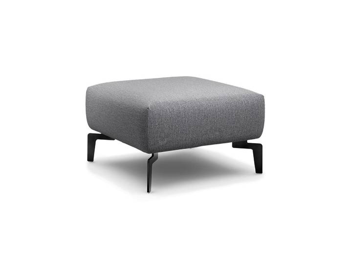Sensoo Hocker Cosy, Anthrazit, Metall, 70x70x46 cm, Stoffauswahl, Wohnzimmer, Hocker, Sitzhocker