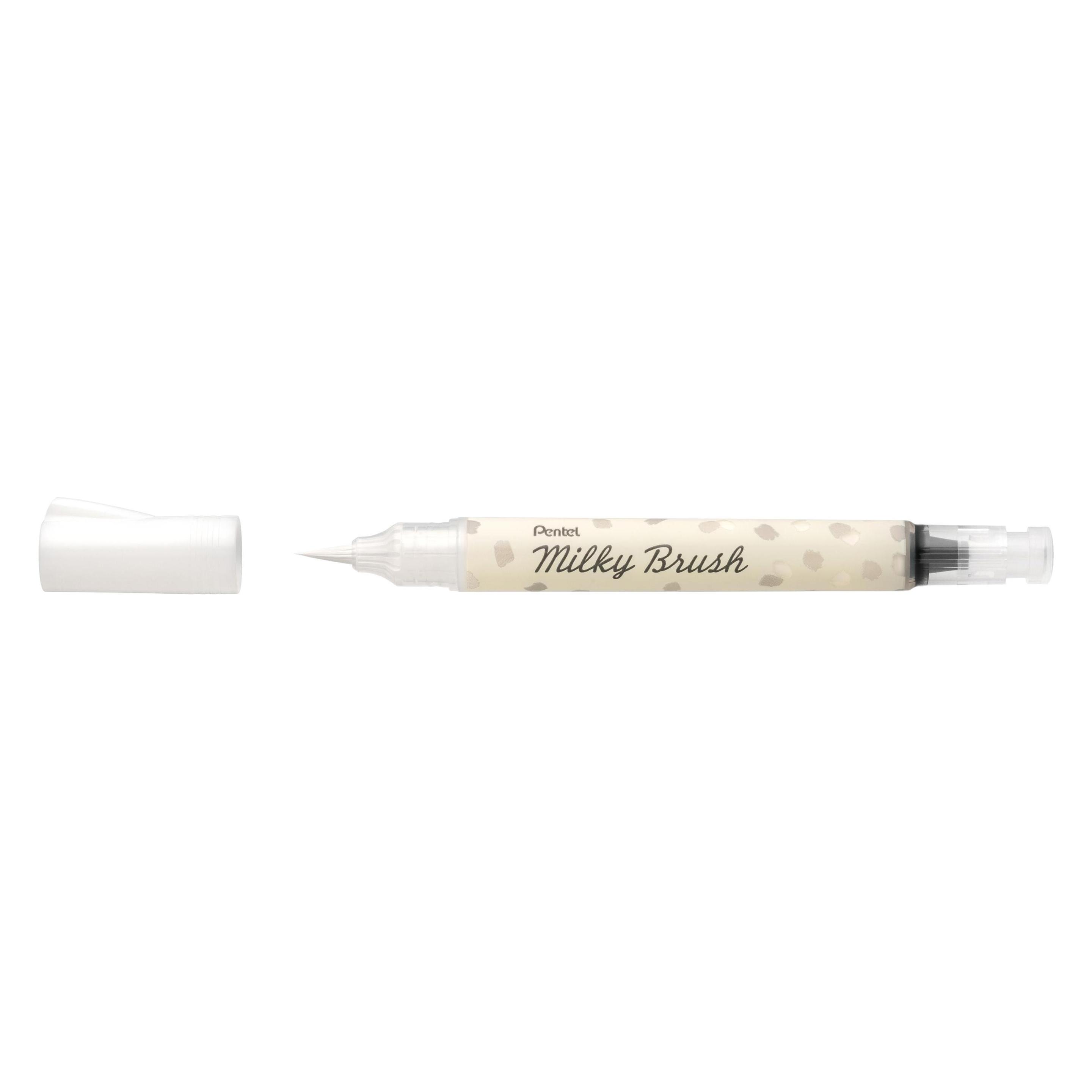 Pentel Pinselstift Milky Brush Weiss (1x) (XGFH-PWX)