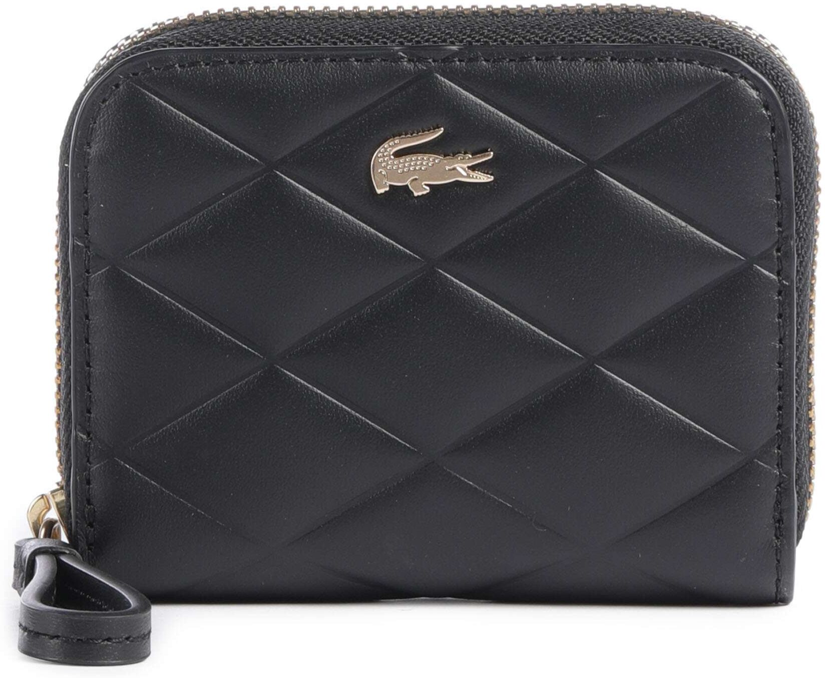 Lacoste Crocodelle Geldbörse, schwarz