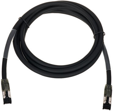 Hicon CAT6A Armored Cable 10G 2m Schwarz
