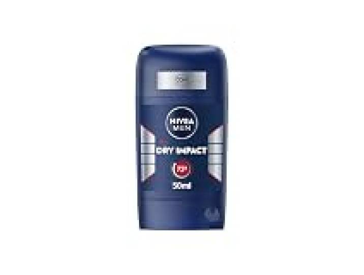 NIVEA MEN - Stick Masculin Dry Impact - Déodorant Homme 72H Anti-Transpirant Aisselles - Anti-Bactérien & Séchage Rapide - 0% Alcool - Peaux Sensibles - 50 ml