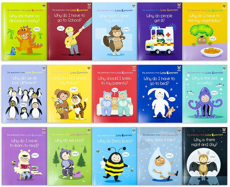 Fox Eye Publishing Big Questions from Little Learners 15 Books Collection Set – Educational Learning Collection for Kids