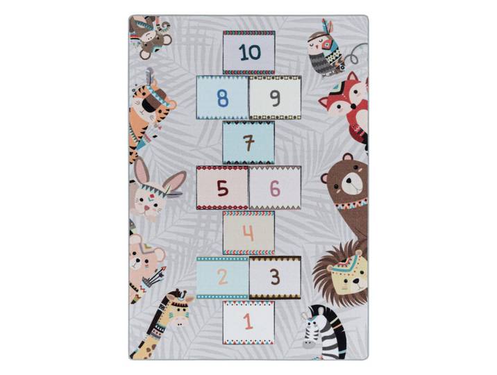 Spielteppich Hüpfspiel Grau/Bunt Play 160x230 cm
