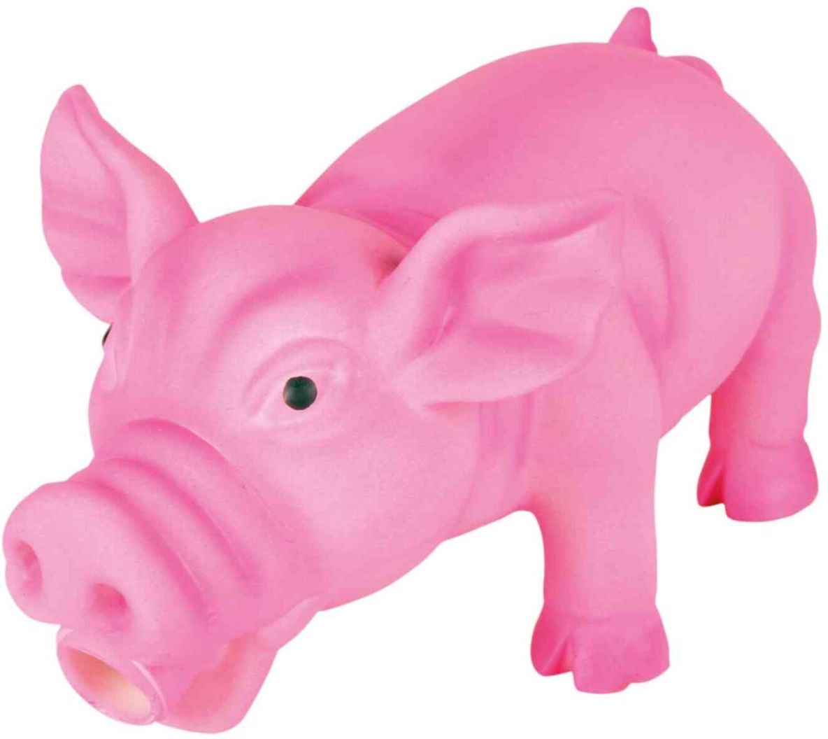 TRIXIE Schwein, Tierstimme, Latex / Polyestervlies, 17 cm