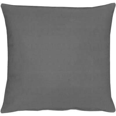 Dekokissen APELT "4362 Rips Uni-Farben, Kissenhülle" Gr. 1, grau (dunkelgrau, unifarben), B:40cm L:40cm, Obermaterial: 60% Polyester, 40% Baumwolle, Dekokissen_Sitzkissen_Kissenhüllen, Wasser- und Schmutzabweisend, Ohne Füllung