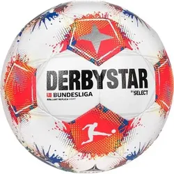 DERBYSTAR Ball Bundesliga Brillant Replica Light v25, Größe 4 in Weiß Weiß
