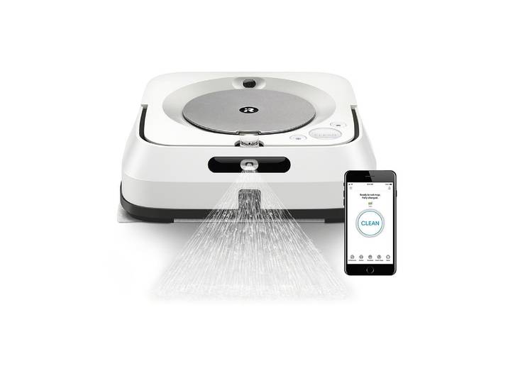 IROBOT Wischroboter Braava Jet m6 , grau (grau, schwarz, silberfarben, weiß), B:27cm H:9cm T:25,2cm, Saugroboter, Wischroboter