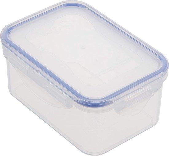 Set van 3 luchtdichte en lekvrije voedselcontainers van 600 ml - Transparant