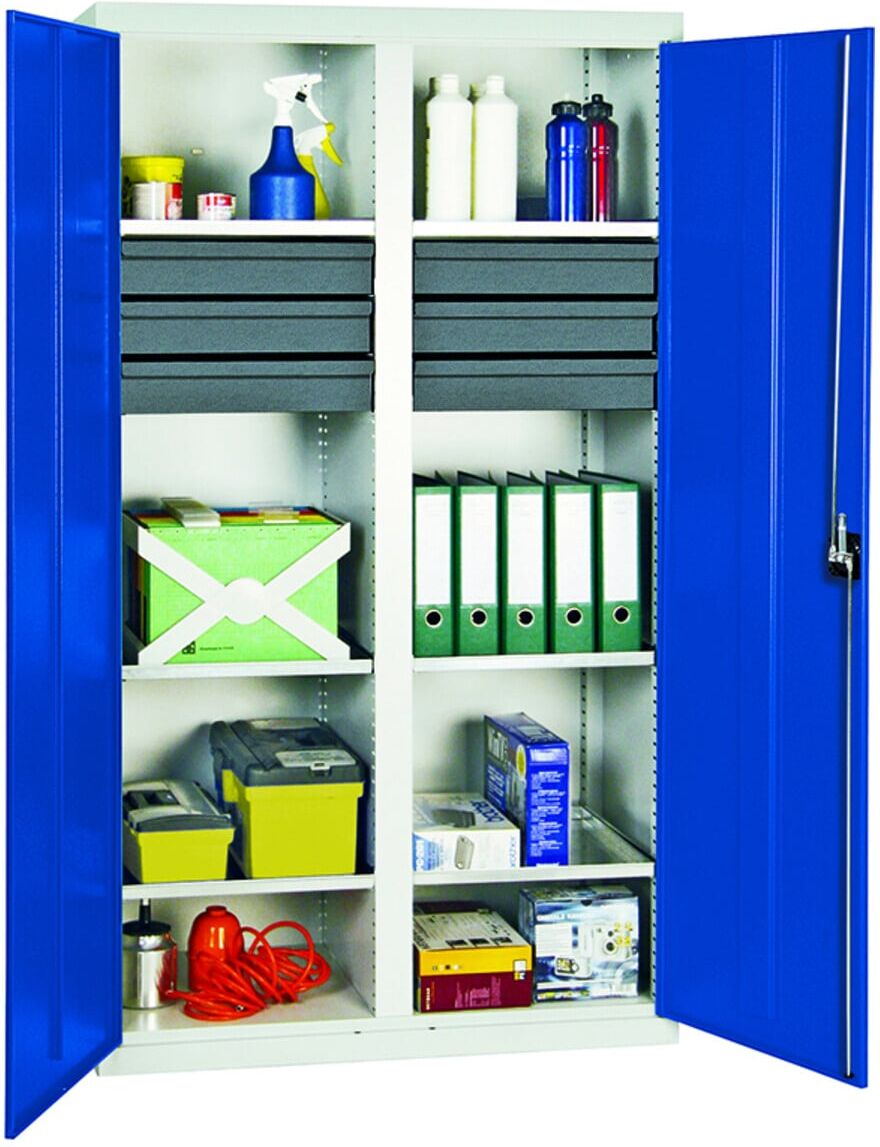 Stumpf Werkzeug- und Materialschrank 3000, RAL 7035/7016, 6 Schubladen, 6 Wannen ; Stumpf Metall (3004271)