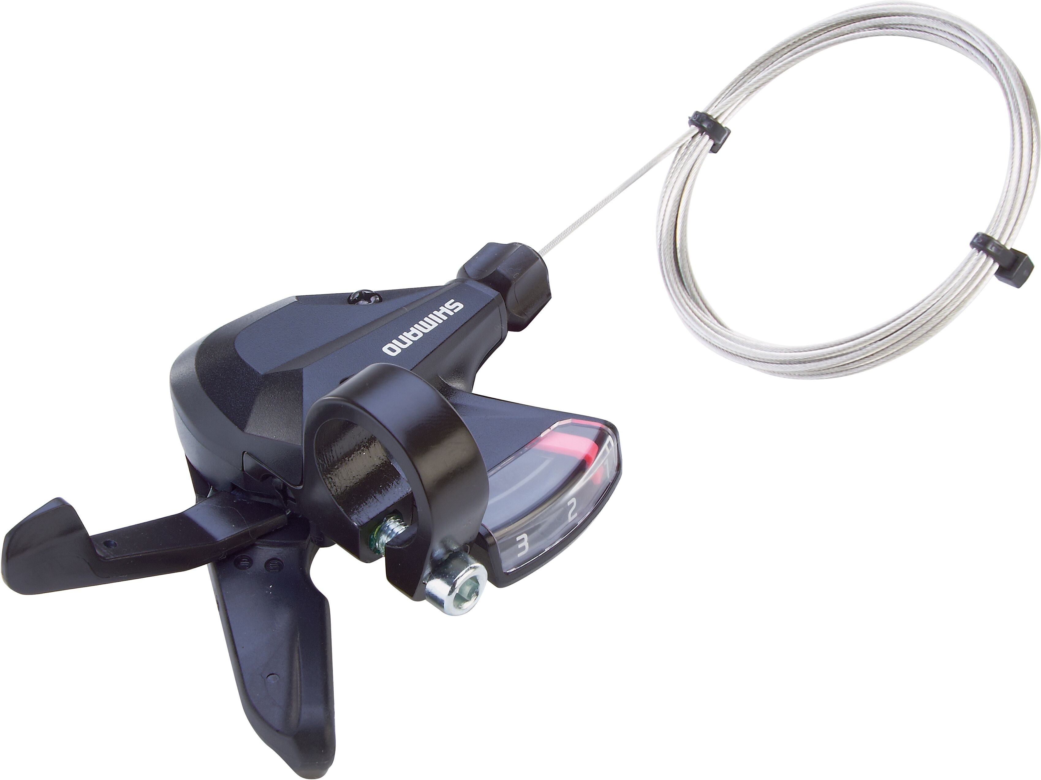 Schalthebel SHIMANO "Rapid-Fire", schwarz, Schalthebel, Kunststoff