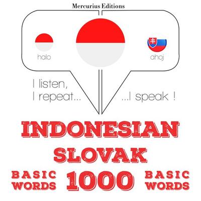 1000 essential words in Slovak - JM Gardner, Audio, 9782821147300