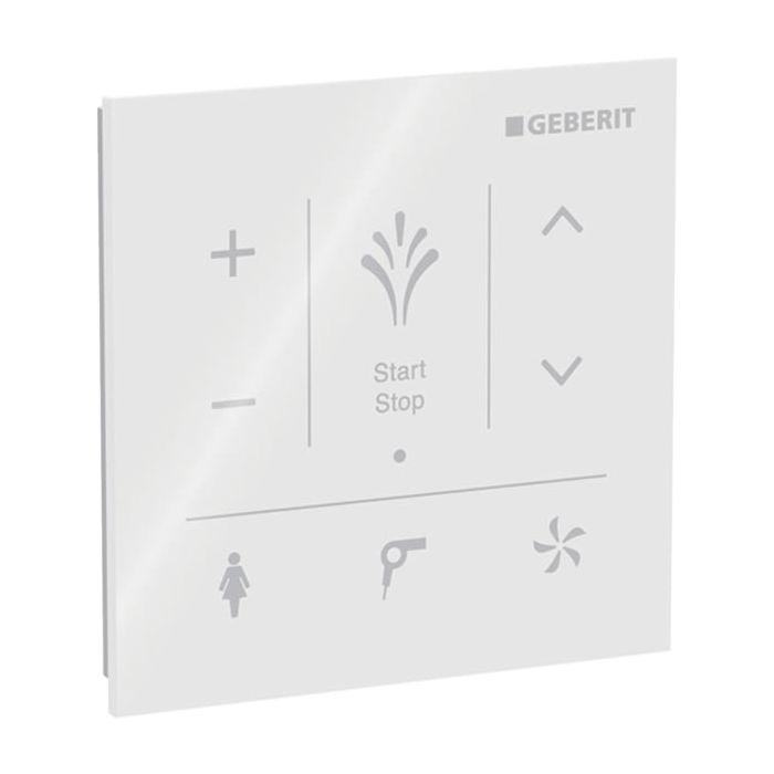 Geberit AquaClean Wandbedienpanel 147038SI1 zur AP-Montage, Oberfläche Glas/Farbe weiß