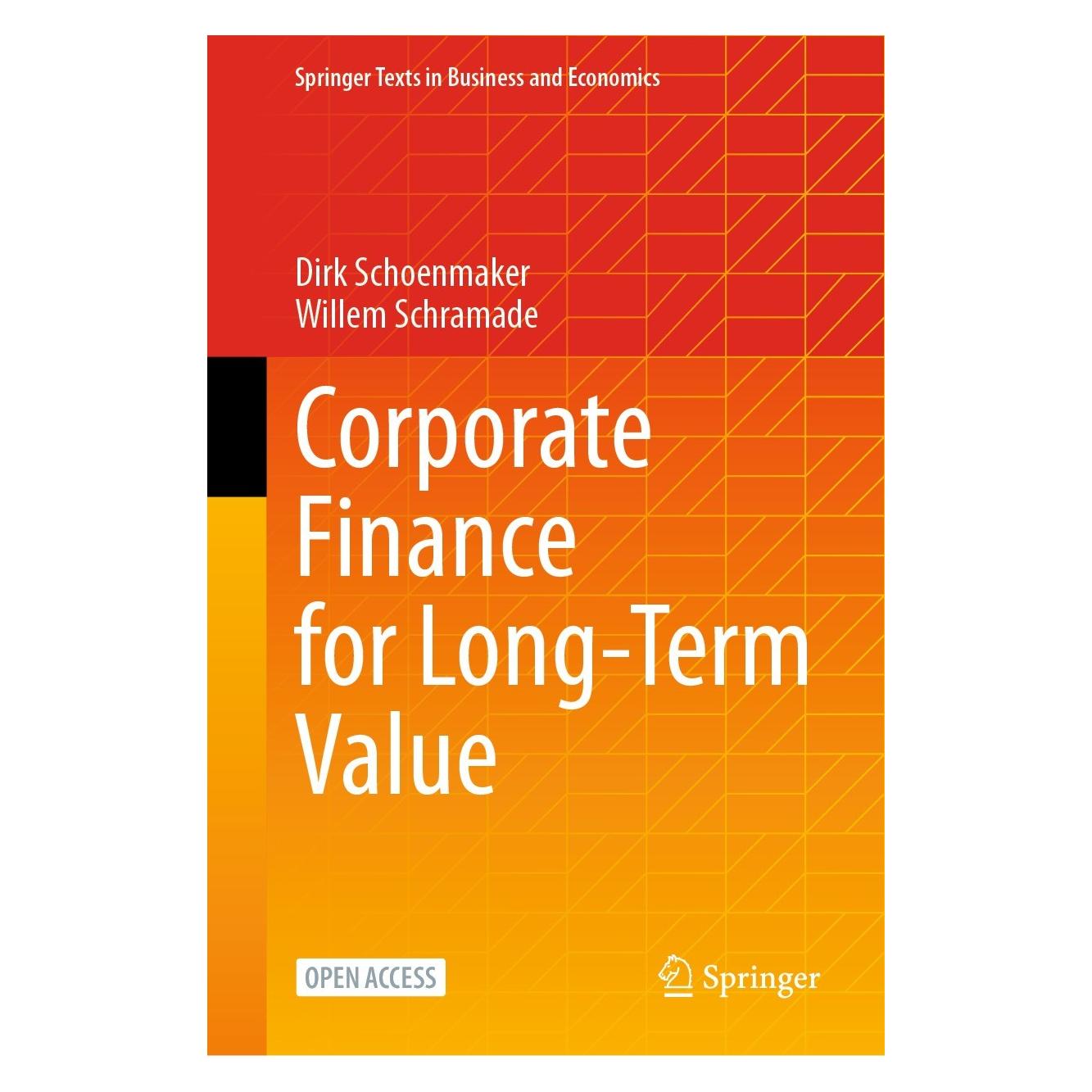 Springer Corporate Finance for Long-Term Value (Englisch, Hardcover, Dirk Schoenmaker, Willem Schramade) (9783031350085)