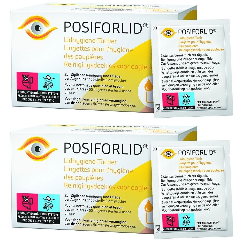 Posiforlid Lidhygiene-Tücher 2x 2x50 St Tücher