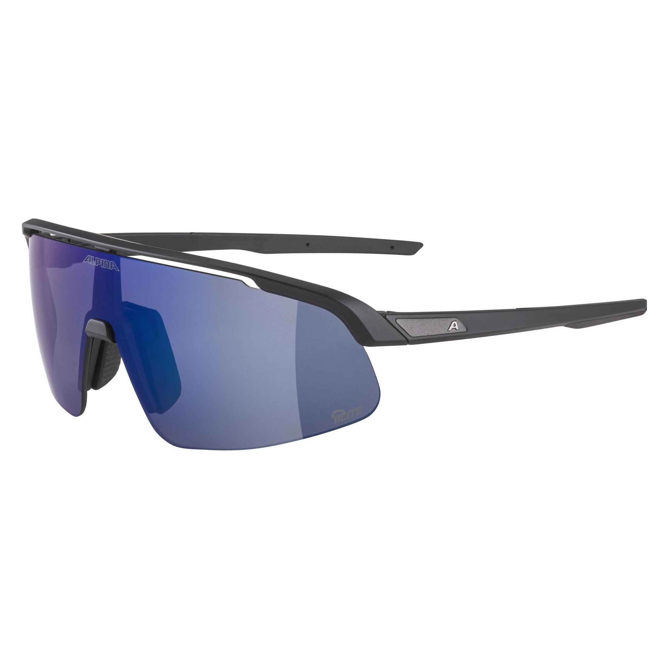 Alpina Turbo Pro S Q-Lite (Black Matt, Blue) (A8752)