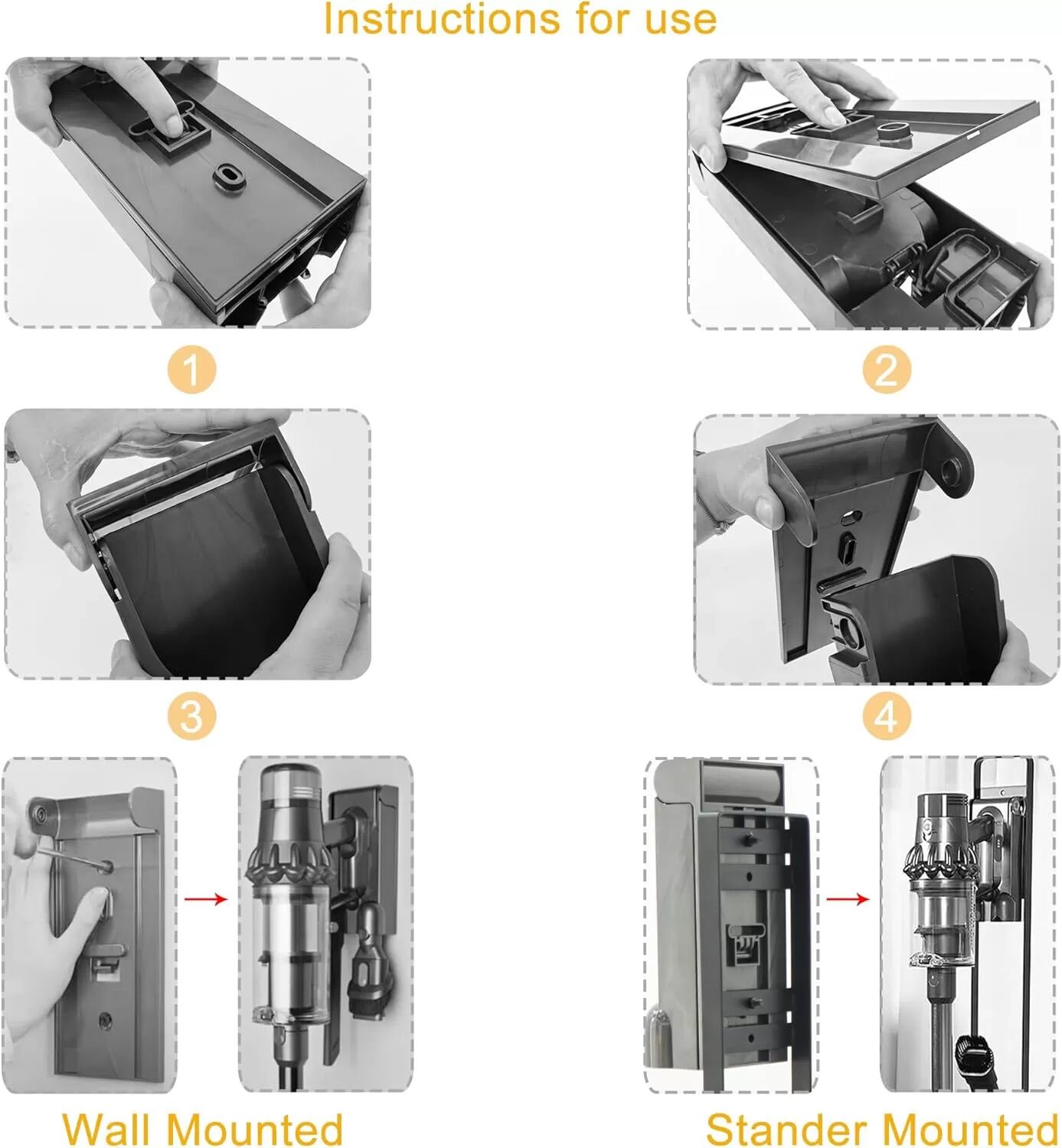 INF Ladestation zur Wandmontage für Dyson V11/V15 Staubsauger