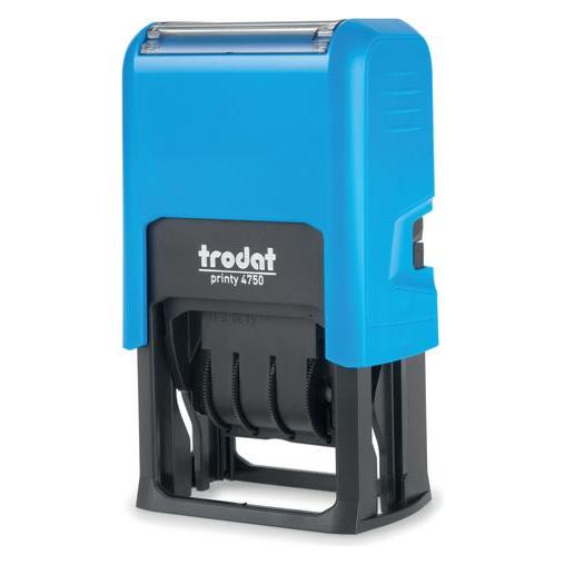 Trodat Datumstempel Printy 4.0 4750 Typo Set, blau (141422)