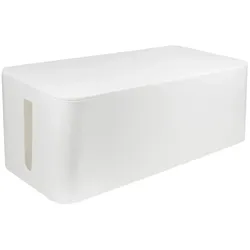 LogiLink Kabelbox groß 407x157x133,5mm Kabelmanager Büro Zuhause Weiß