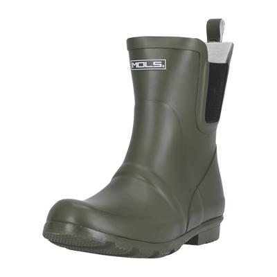 Gummistiefel MOLS "Suburbs", Damen, Gr. 39, grün (olivgrün), Gummi, Schuhe Gummistiefel, mit wasserdichter Funktion