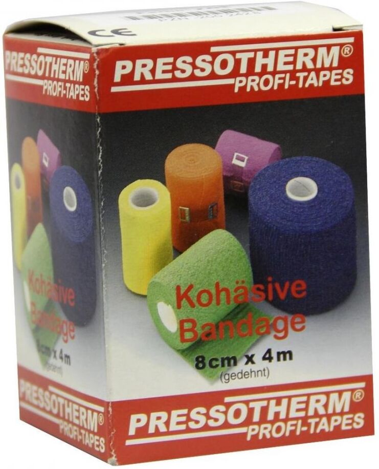Pressotherm Kohäsive Bandage 8cmx4m rot