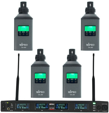 Mipro ACT-800 TA80 Quad Set 5UA Noir
