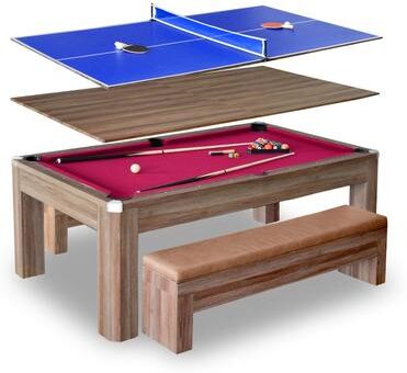 Hathaway Cheyenne 12-ft Shuffleboard Table - Rustic Oak Finish