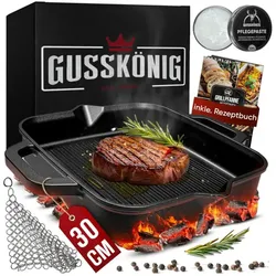GUSSKÖNIG Eingebrannte Grillpfanne 30cm