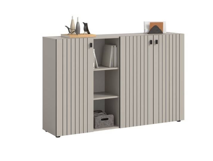 [en.casa] Meuble à chaussures Station cachemire 150 x 37 x 96 cm