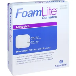 Foam Lite Convatec Adhäsiv 8x8cm 10 ST