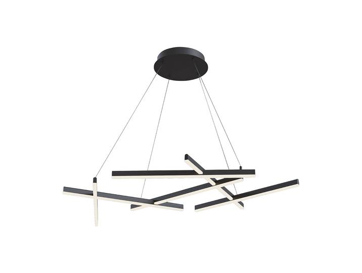 Maytoni Hängelampe Line, schwarz, für Wohn- / Esszimmer, Aluminium, Modern