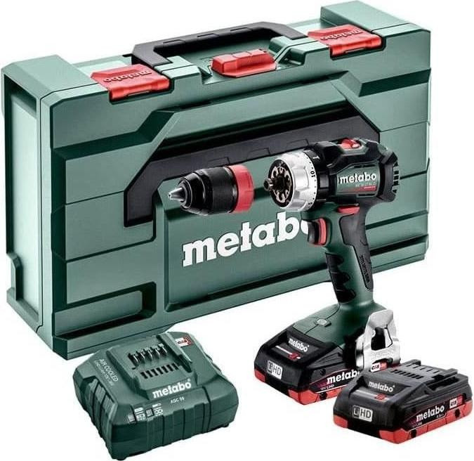 Metabo BS 18 LT BL Q Accuboormachine en schroefmachine, 18 V, inclusief MetaBOX 145 en snelwisselsysteem