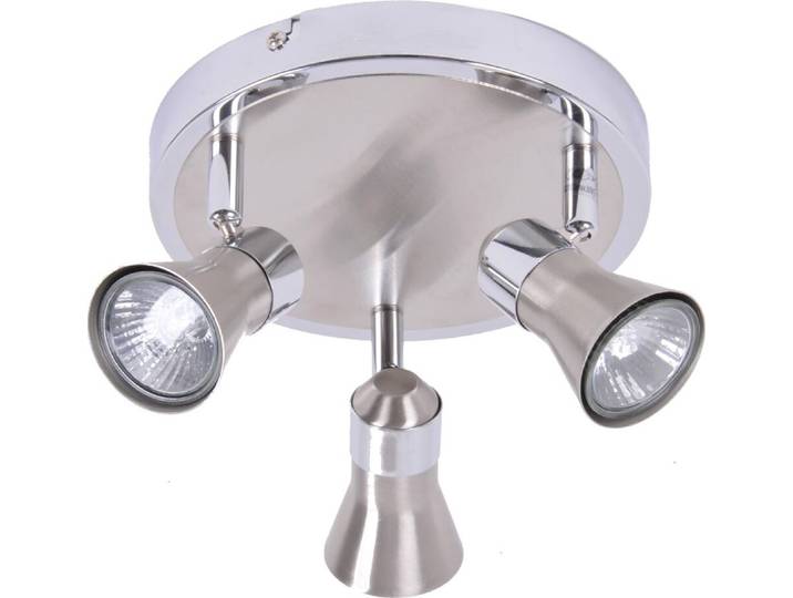 BRILLIANT Spotrondell Sanny Spot de plafond à 3 flammes métal fer/chrome têtes orientables 3x GU10 max. 7 W