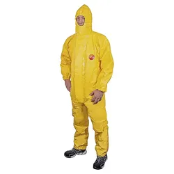 Chemie-Schutzoverall Typ 3/4/5/6 "Tychem® C" - L - gelb