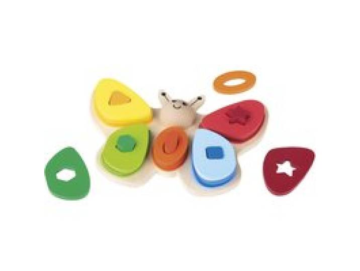 PLAYTIVE Jeu d'éveil en bois (papillon)