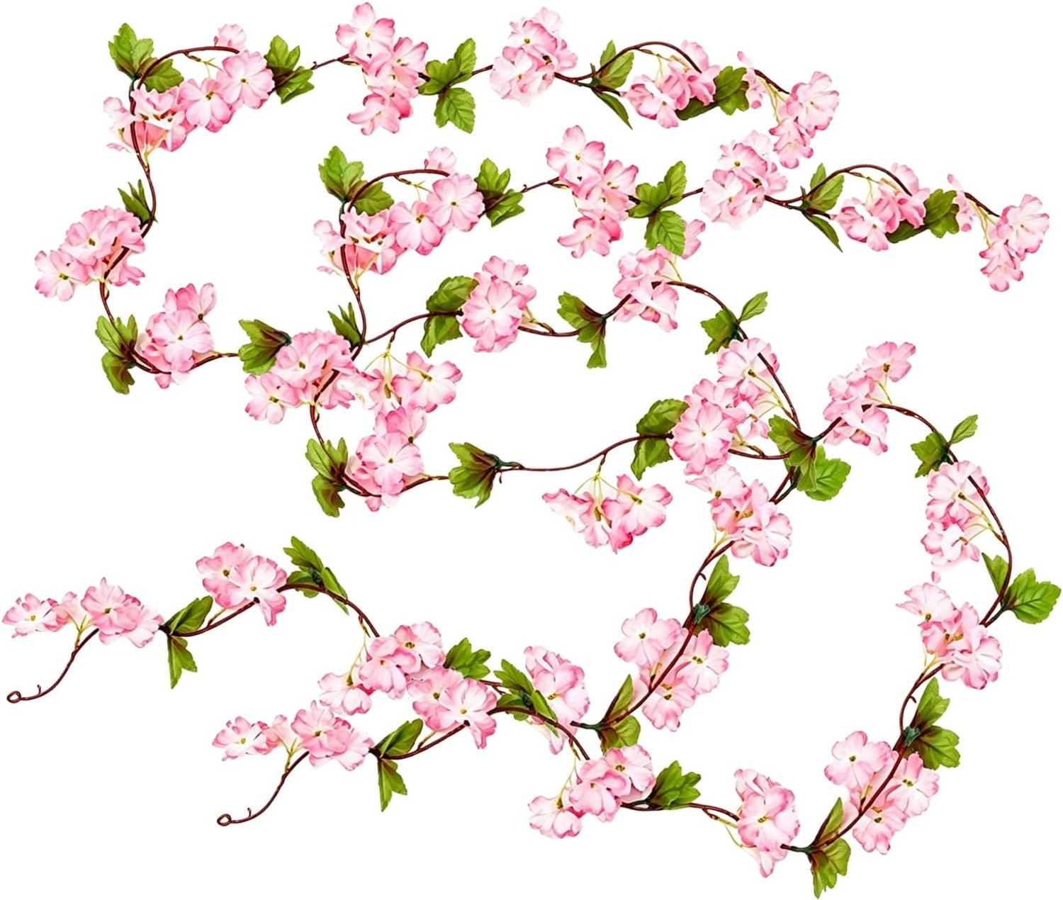Vemera Kunstmatige kersenbloesemslinger 2 stuks - Hangende Sakura-bloemen
