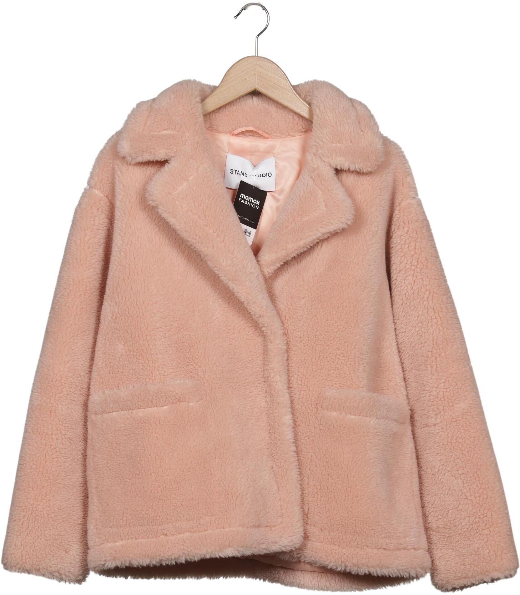 Stand Studio Damen Jacke, Pink, Gr. EU 36, Synthetik / Wolle - Second Hand