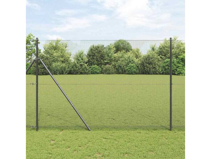 vidaXL Doppelstabmattenzaun 2500 x 160 cm Grau