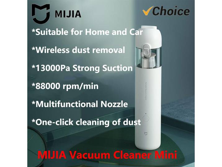 Nouvel aspirateur portable MIJIA 2025 pour la maison et la voiture, mini aspirateur sans fil, collecteur de poussière, aspiration cyclonique 13000PA -CN