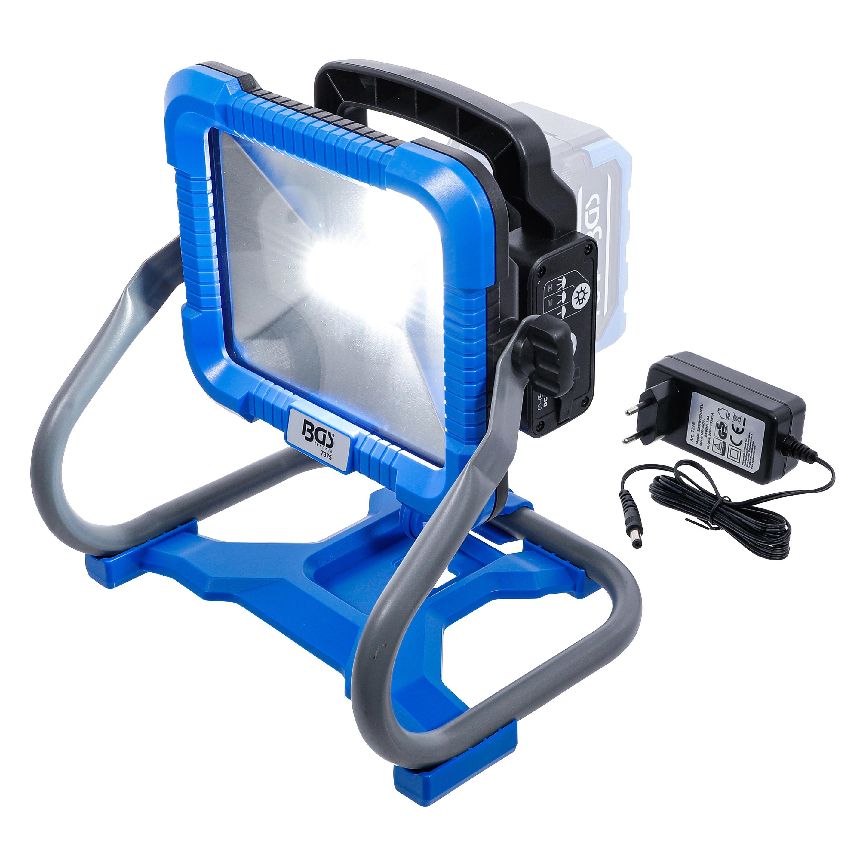 BGS Akku-LED-Arbeitsleuchte | klappbar | 18 V | ohne Akku (900 lm) (7375)