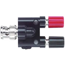 Pomona Electronics BNC (männlich) auf doppelt stapelbare Polklemmenbuchse, Elektronikkabel + Stecker, Schwarz, Rot