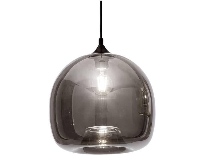 Designer-Pendellampe Giberti Luce Elisa XL Glas grau D: 31 cm, E27