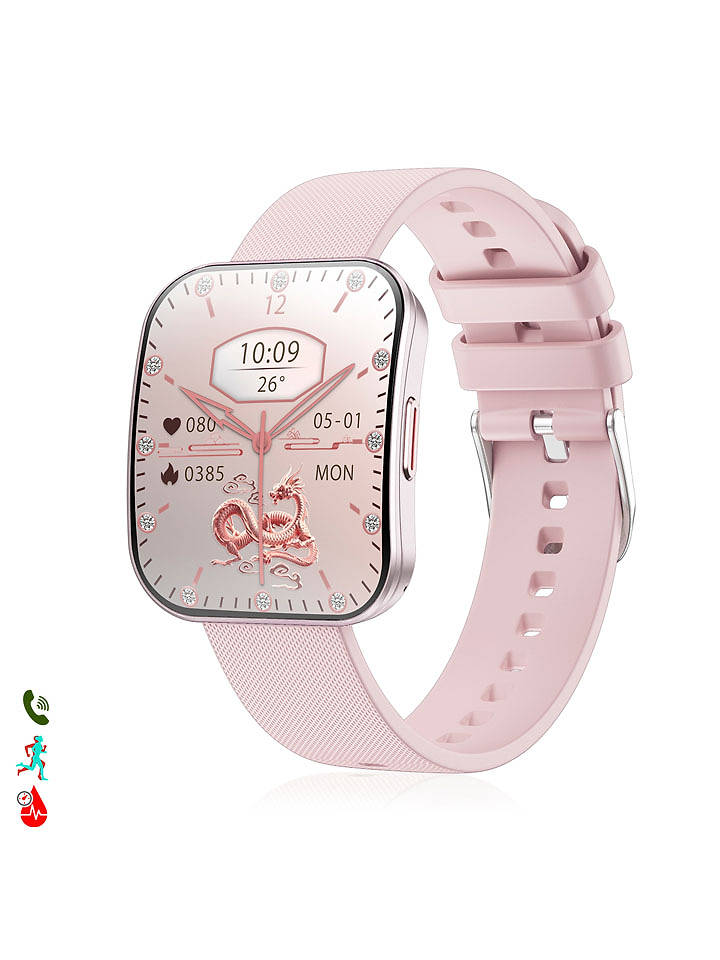 DAM Smartwatch "QS08" in Rosa - onesize